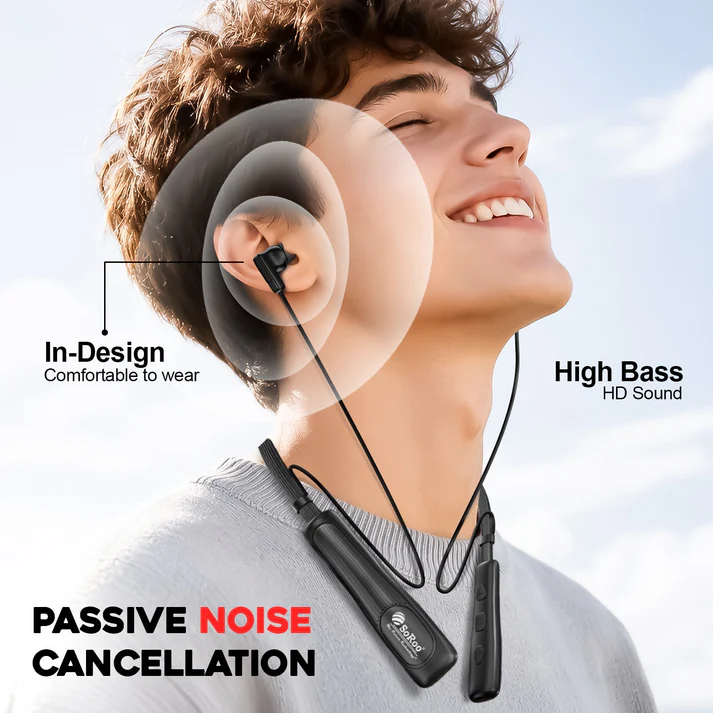 Wireless Neckband Deep Bass HD Sound Type-C Charging Magnetic Design Soroo i Neck 87
